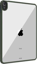 Shop4 - iPad Air (2020) Hoes - Harde Back Case Transparant Donker Groen