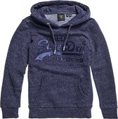 Superdry Dames Trui Vintage Logo Tonal-hoodie met reliëflogo en satijnen details