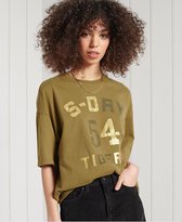 Superdry Dames tshirt Wijdvallend Military Narrative T-shirt