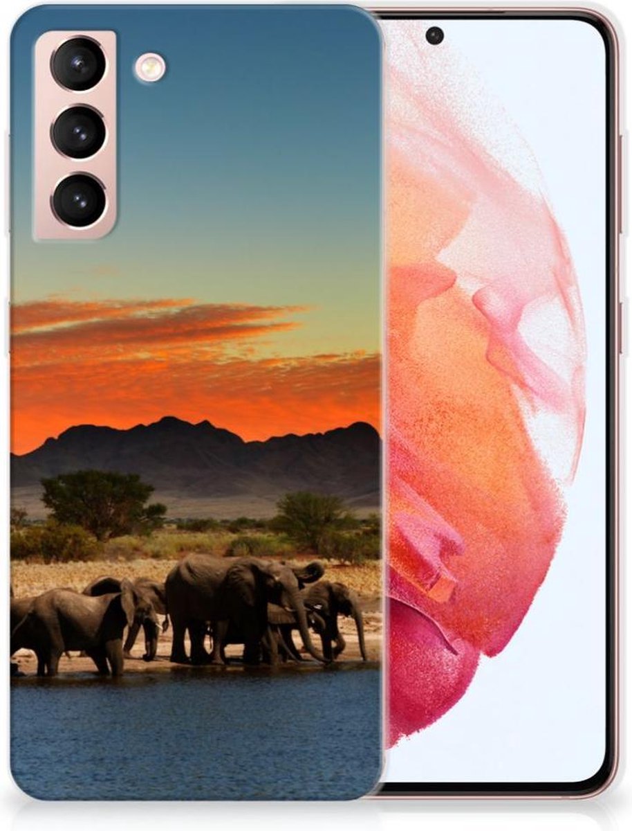 Samsung Galaxy S21 TPU Hoesje Olifanten