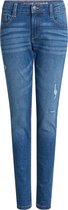 WE Fashion Jongens regular fit jeans met slijtagedetails