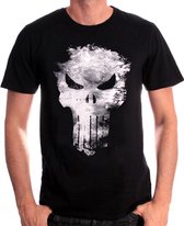 Merchandising MARVEL - T-Shirt Punisher Distress Skull - Black (L)