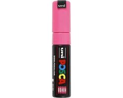 Krijtstift – Chalkmarker – Universele Marker – Uni Posca Marker – Rose – PC-8K – 8mm – Beitelpunt – Large – 1 stuk