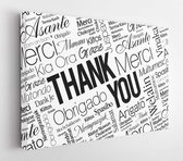 Thank You Word Cloud concept background in many languages - Modern Art Canvas - Horitonzal - 378218041 - 40*30 Horizontal