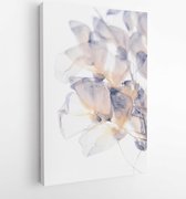 Onlinecanvas - Schilderij - Petaled Flowers Art Vertical Vertical - Multicolor - 80 X 60 Cm