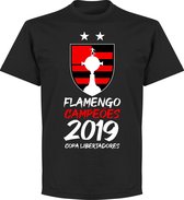 Flamengo 2019 Copa Libertadores Champions T-Shirt - Zwart - XS