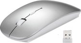 Trendfield Draadloze Muis 2.4 Ghz met USB Ontvanger - Computermuis Draadloos - Zilver