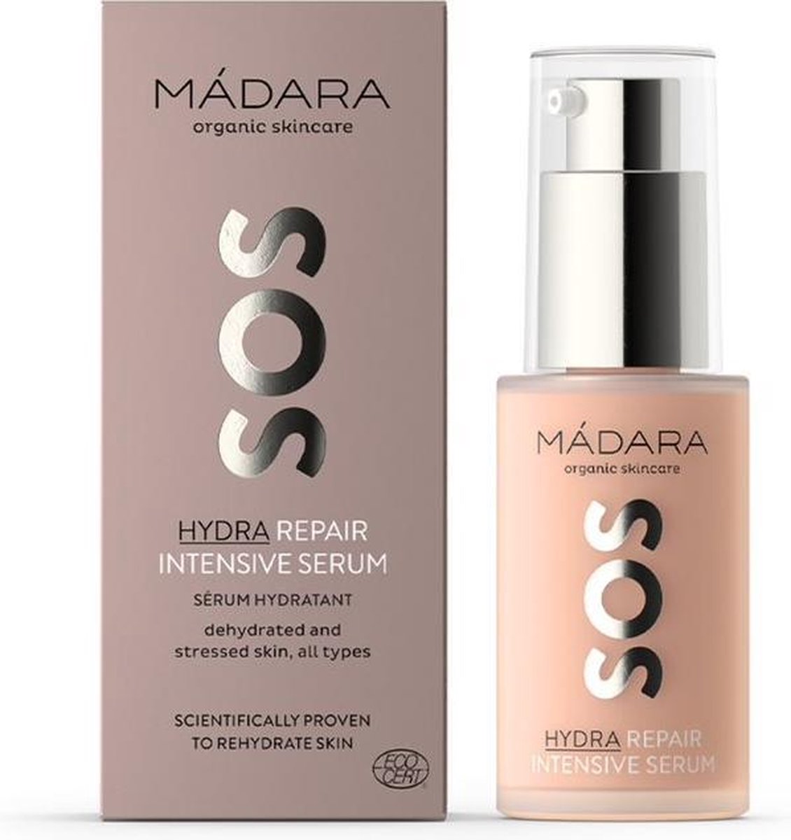 Goedkoopste MÁDARA SOS Hydra Herstellend Serum 30ml - pioenroos - hyaluronzuur