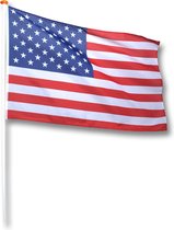 Vlag USA 150x225 cm.