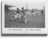 Walljar - FC Utrecht - FC Den Haag '71 - Muurdecoratie - Canvas schilderij