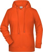 James and Nicholson Dames/dames Raglan Sleeved Hoodie (Oranje)