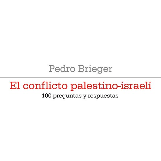 El conflicto palestino-israelí - cover