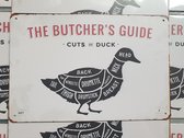 Butcher’s guide | eend | 20 x 30cm | bbq | metalen wandbord | binnen en buiten