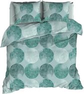 Romanette Globus - Flanel - Dekbedovertrek - Lits-jumeaux - 240x200/220 cm - Teal