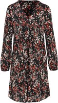 Cassis - Female - Jurk met bloemenprint  - Roodbruin