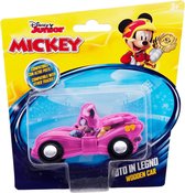 Disney Racewagen Minnie Mouse Junior 15 Cm Hout Roze