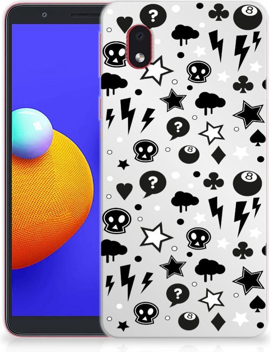 Silicone Back Case Samsung Galaxy A01 Core Silver Punk