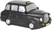 Clayre & Eef Decoratie Miniatuur Auto 24*11*11 cm Zwart Kunststof Taxi Miniatuur Auto Decoratie Modelauto