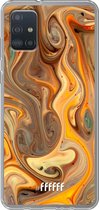 6F hoesje - geschikt voor Samsung Galaxy A52 - Transparant TPU Case - Brownie Caramel #ffffff