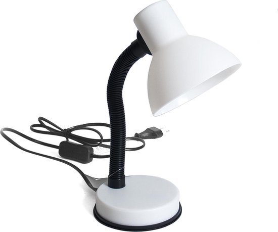 Leuke Witte Leeslamp – Bureaulamp – 24x12x12cm – Buigbare leeslampen –  Burolampen –... | bol.com