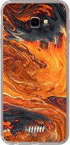 6F hoesje - geschikt voor Samsung Galaxy J4 Plus -  Transparant TPU Case - Magma River #ffffff