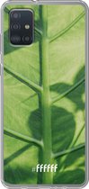 6F hoesje - geschikt voor Samsung Galaxy A52 - Transparant TPU Case - Leaves Macro #ffffff