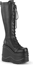 Demonia Plateau Laarzen -42 Shoes- WAVE-200 US 12 Zwart