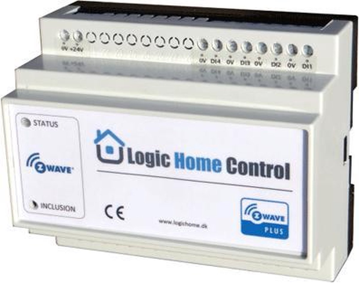 LogicHomeControl Schakelaar ZWave Plus 200W Dinrail 10 ZWave