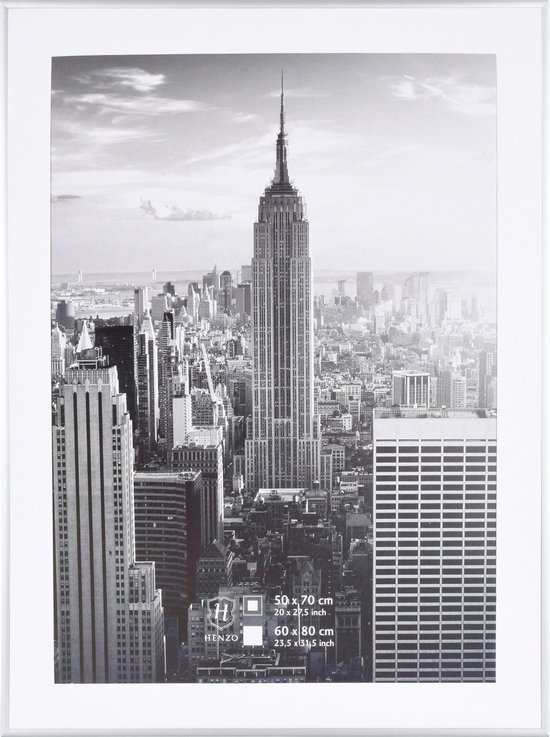 Fotolijst - Henzo - Manhattan - Fotomaat 60x80 cm - Zilver
