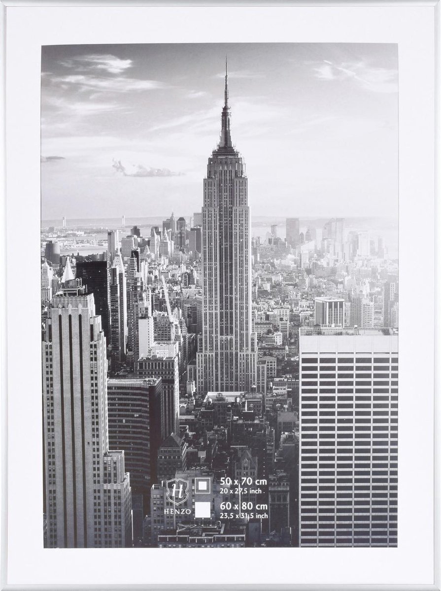 Henzo Fotolijst - Henzo - Manhattan - Fotomaat 60x80 cm - Zilver