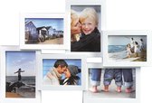 Fotolijst - Henzo - Holiday Gallery - Collagelijst voor 6 foto's - Fotomaat 10x15 cm - Wit