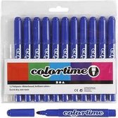 Colortime stift, lijndikte: 5 mm, blauw, 12stuks