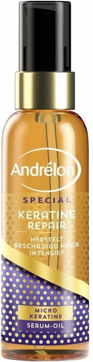 galblaas Om toestemming te geven Kanon Andrélon Haarolie Keratine Repair Serum-Oil - 75 ml | bol.com