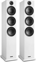 Speakerset - Fenton SHF80W stijlvolle high-end hifi speakers 500W met 3x 6.5 inch woofers - Wit