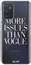 Casetastic Samsung Galaxy A72 (2021) 5G / Galaxy A72 (2021) 4G Hoesje - Softcover Hoesje met Design - More issues than Vogue Print