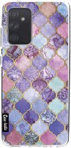 Casetastic Samsung Galaxy A52 (2021) 5G / Galaxy A52 (2021) 4G Hoesje - Softcover Hoesje met Design - Purple Moroccan Tiles Print