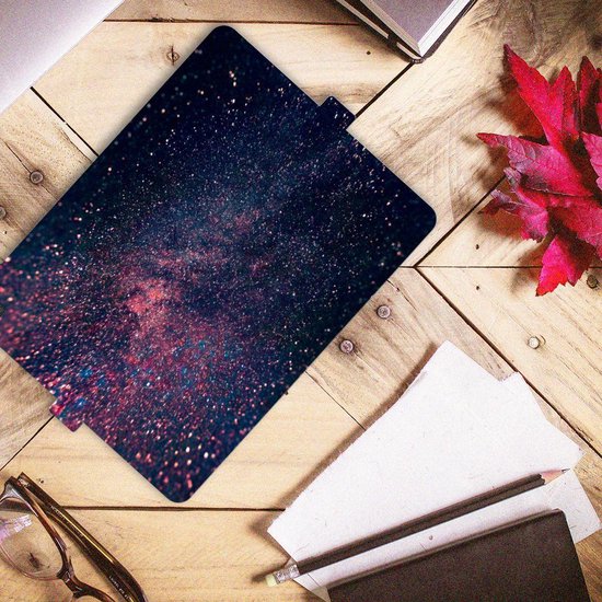 Étui pour tablette avec nom Étui pour tablette Samsung Galaxy Tab S6 Lite avec fermeture magnétique Designs étoiles