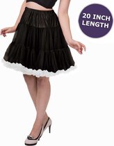 Dancing Days Petticoat -XS/S- Wild Fire Zwart/Wit