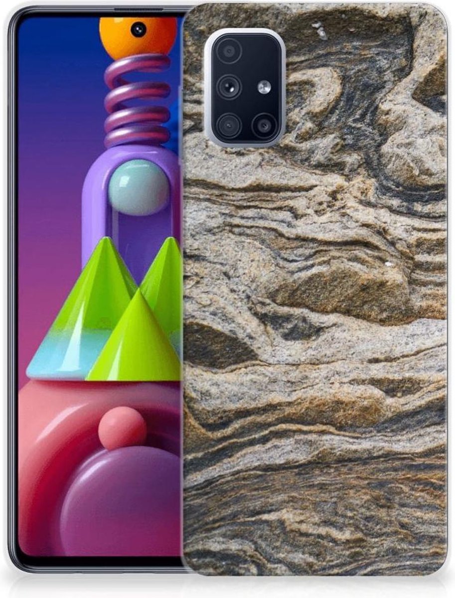 Samsung Galaxy M51 TPU Siliconen Hoesje Steen