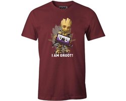 Marvel - Guardians of the Galaxy - Burgundy Men's T-shirt - I Am Groot - S