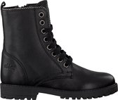 Clic! Meisjes Veterboots 9885 - Zwart - Maat 29