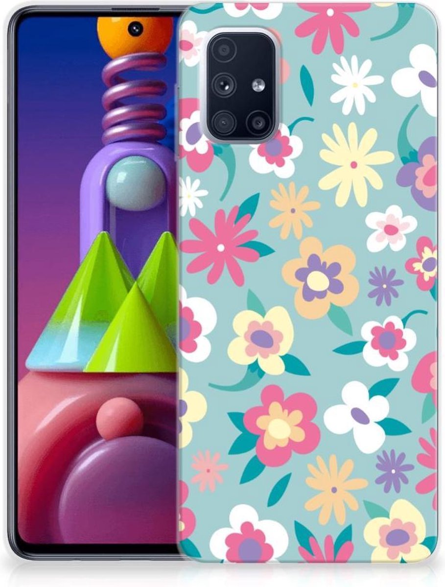 Samsung Galaxy M51 TPU Case Flower Power