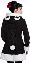 Banned Winterjas -XS- Panda Zwart/Wit