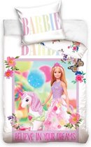Barbie BABY Dekbedovertrek Unicorn - 100 x 135 cm - Katoen