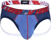 Andrew Christian Vibe Sports Jock Navy/White - MAAT S - Heren Ondergoed - Jockstrap voor Man - Mannen Jock