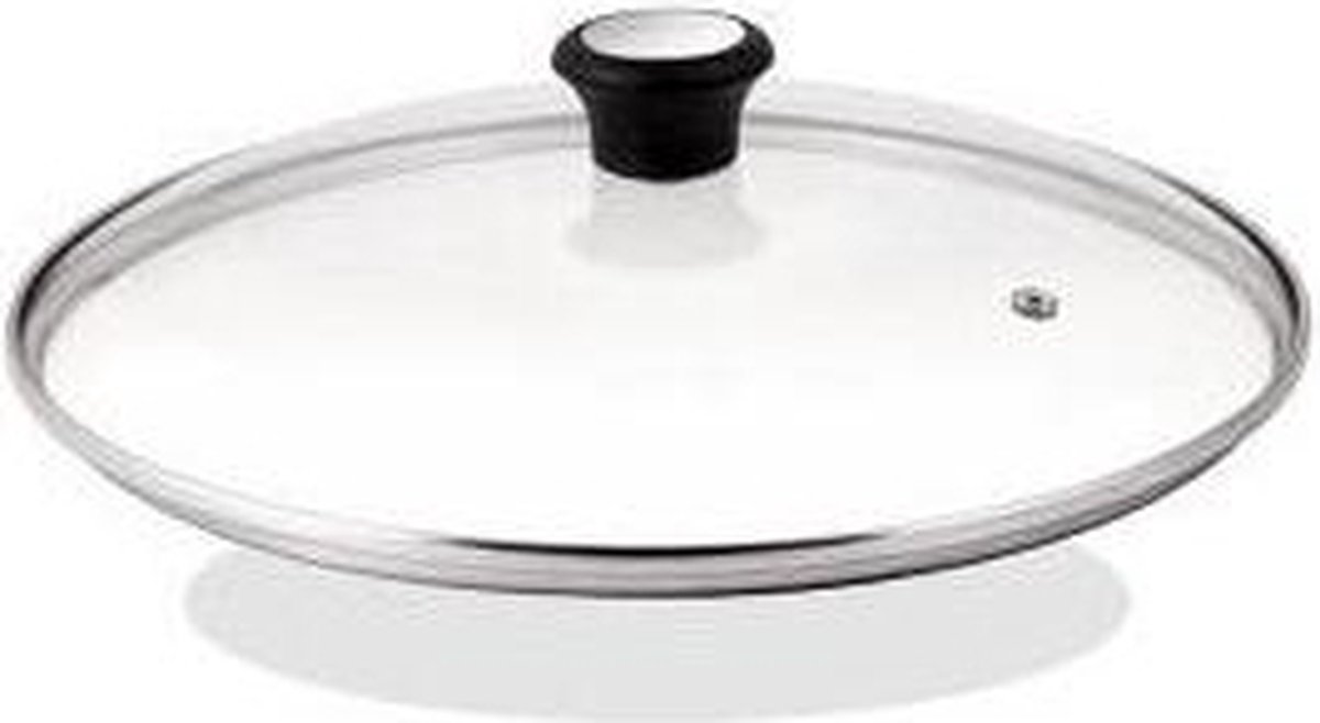 Tefal Glazen Deksel - Ø 26 cm - Met Stoomgaatje - Hittebestendig - Geschikt voor Koekenpannen