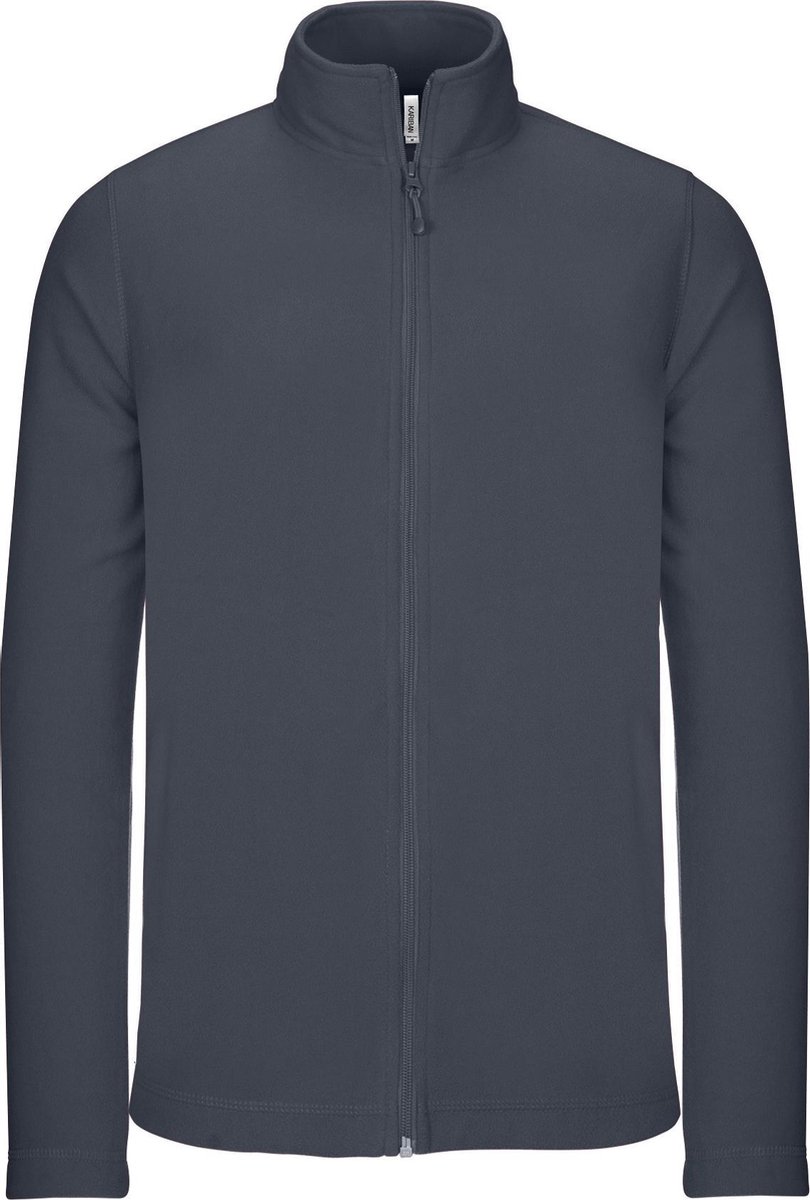 Kariban Heren Full Zip Microfleece Jasje Konvooi Grijs