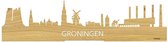 Standing Skyline Oud Groningen Eikenhout - 60 cm - Woondecoratie design - Decoratie om neer te zetten - WoodWideCities