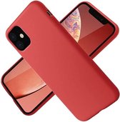 Nano Hoesje siliconen Backcover - Soft TPU case voor Apple iPhone 12 Pro Max (6.7 inch) - Rood