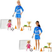 Barbie Voetbalcoach Speelset Assorti